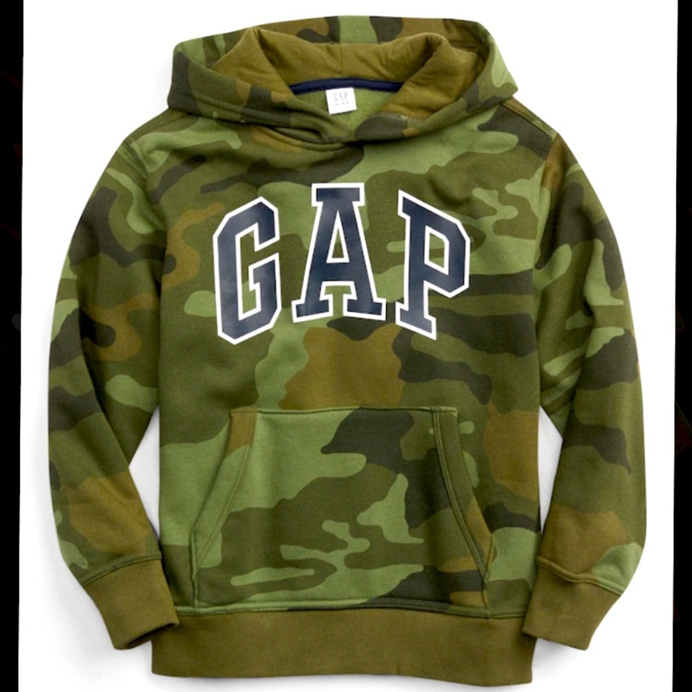 Kids Gap Camo Pullover Hoodie